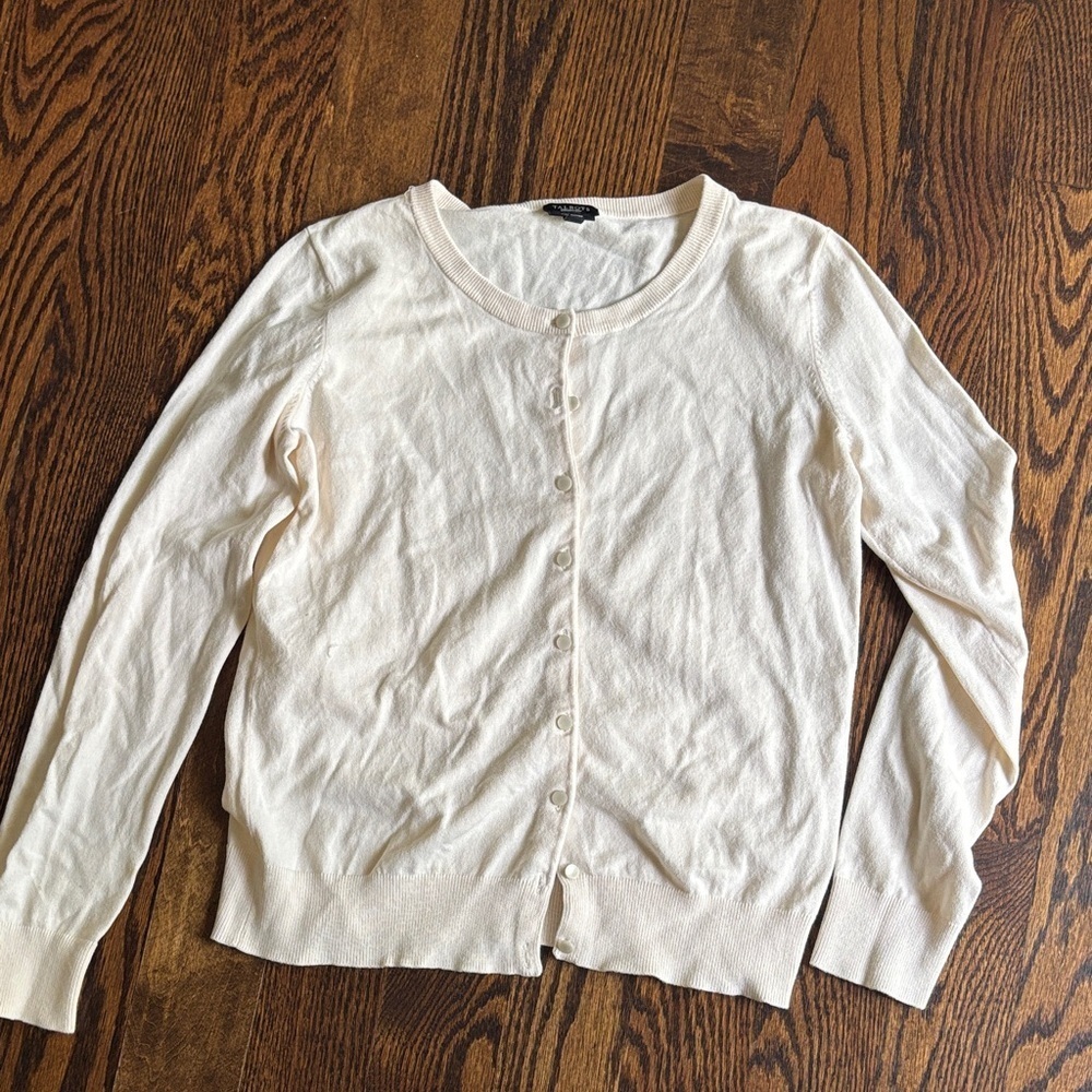 Talbots Cream Knit Top